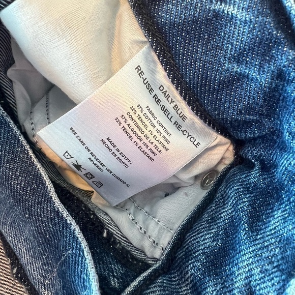 Adriano Goldshmied Daily Blue Virgo Champlain Two Toned Wide Leg Jean NWT - Picture 15 of 16